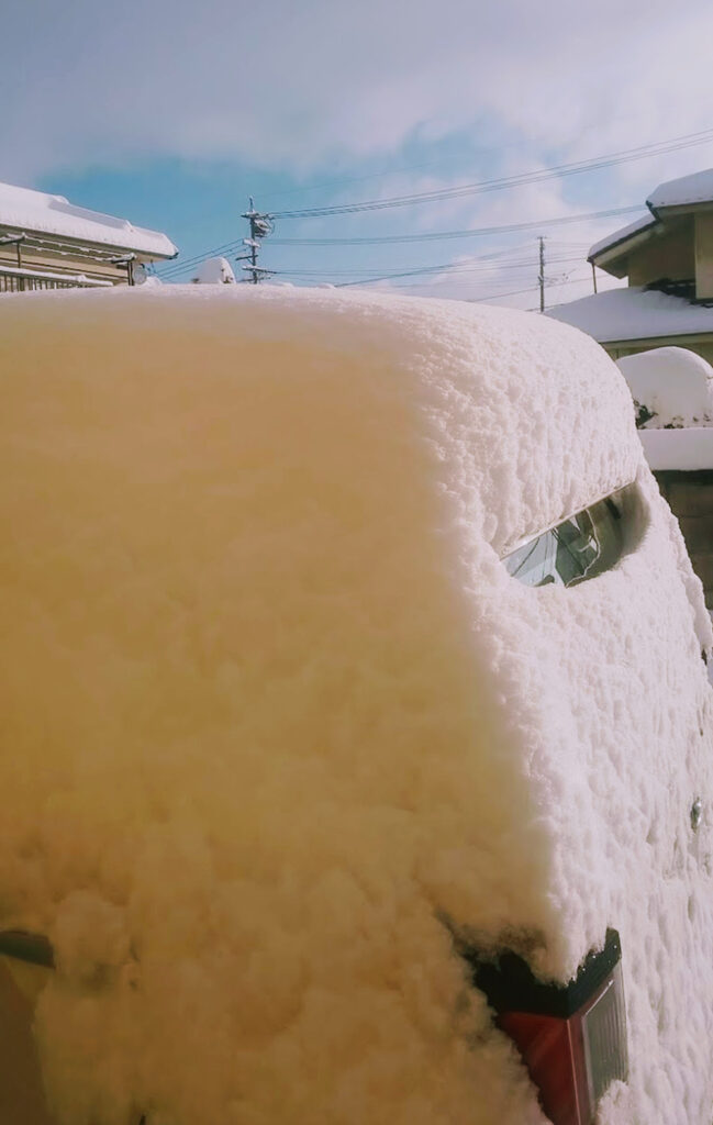 雪に埋もれた車